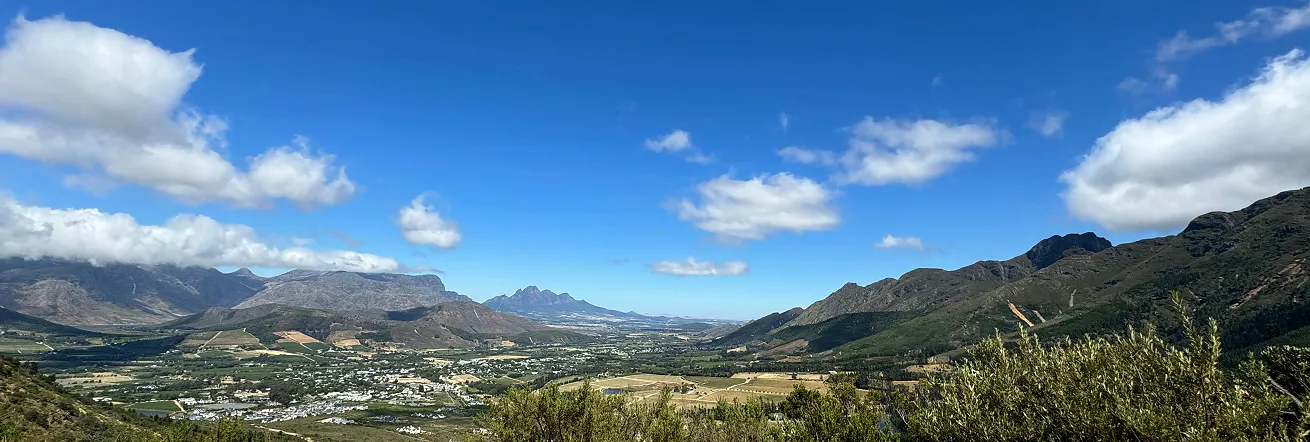 The Franschhoek Valley, Cape Winelands, South Africa