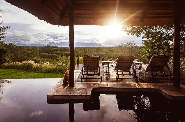 View from the deck at Khaya Ndlovu