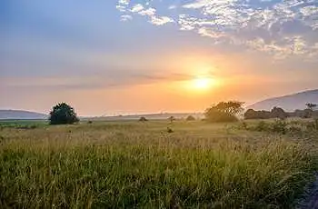 Sunrise at Akagera National Park, Rwanda