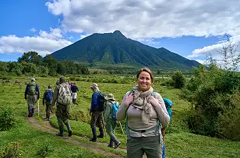 Setting out on a gorilla trek, Rwanda