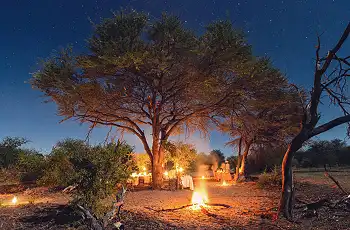 Bush dinner at  Le Roo La Tau, Botswana