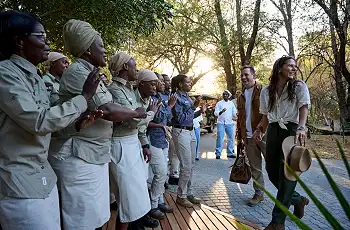 A genuine Botswana welcome at Savute Safari Lodge, Botswana 