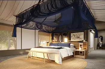 Room Interior Xugana Island Lodge, Okavango Delta, Botswana
