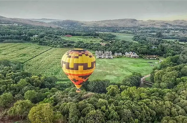 Just after launching from the lodge