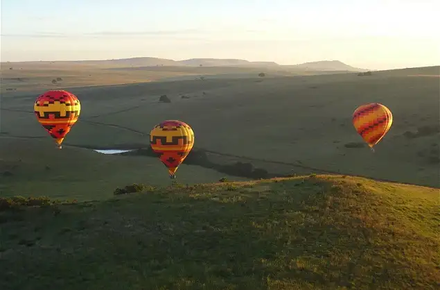 Views of the plains below
