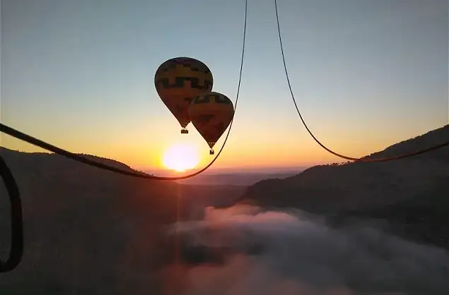 Launching into the sunrise
