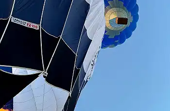 Ascending after launching into the early morning