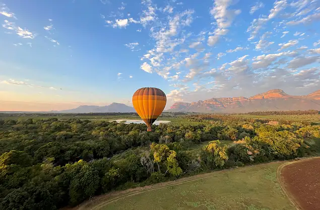 In flight over the Greater Kruger area