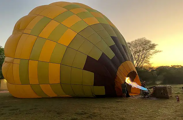 Getting ready to launch at sunrise