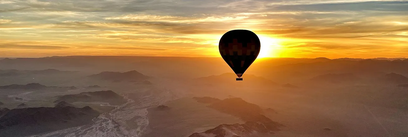 Above the Namib Desert at Sunrise