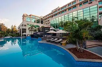 Swimming at the Marriot Kigali, Rwanda