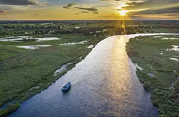 In the waterways of the Okavango Panhandle