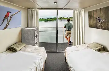 Each room has a gorgeous view of the river