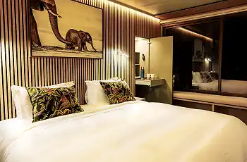 Evening views of the accommodation
