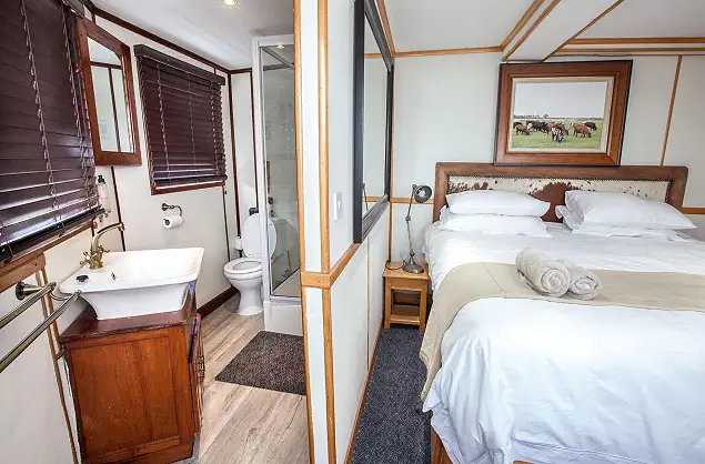 The cabins have everything you need for a comfortable stay