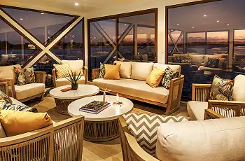 Lounge and dining area on the Pangolin Voyager