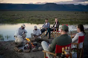Enjoy dinner cooked over the open fire, Samara Karoo Reserve