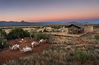 View of Plains Camp, Samara Karoo Reserve