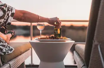 Sundowners and canapes on the deck