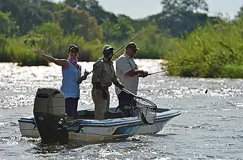 Fishing along the Chobe River