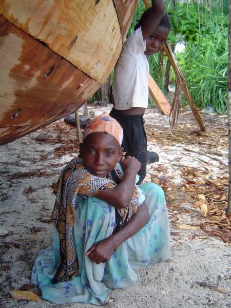 Boat builing at Boabab Beach Lodge, Zanzibar