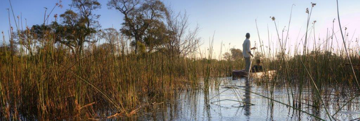 Mokoro boat in the Okavango Delta
