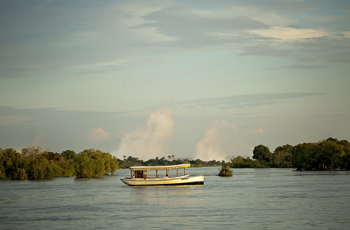 Sunset Cruise on the Zambezi just above the Victoria Falls