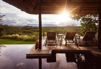 View from the pool at Khaya Ndlovu