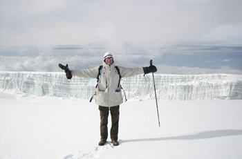 Near the summit of Kilimanjaro