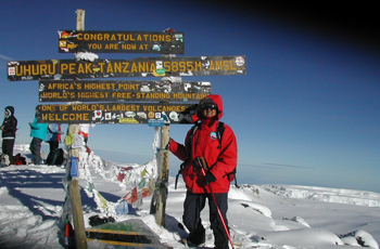 On the Summit of Kilimanjaro