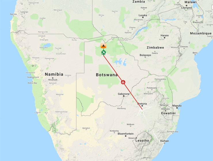 Map Overview of the Itinerary