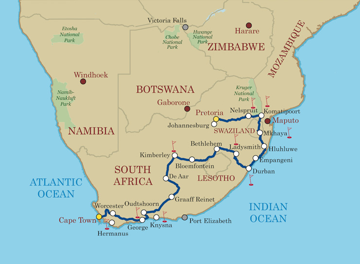 Good Hope Route Map