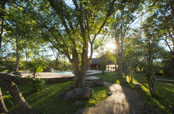 Gardens at Masuwe Lodge, Victoria Falls