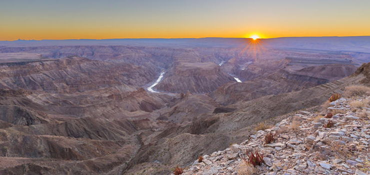 Fish River Canyon in the south of Namibia