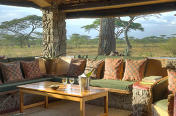 View from lounge area, Ndutu Safari Lodge