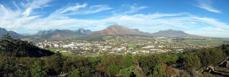 Stellenbosch is a pictureque town in the Cape Winelands