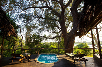 Swimming pool at Rufiji Safari Camp