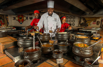 The Boma Dinner at Victoria Falls Safari Lodge is a must