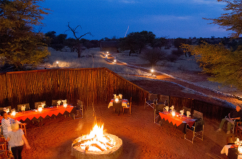 Boma dinner, Camelthorn Lodge, Namibia