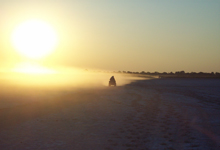 Quad bikes on the Makgadikgadi Salt Pans