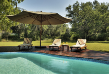 Swimming pool at Camp Okavango