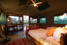 Safari tent at Elephant Valley Lodge Safari tent at Elephant Valley Lodge
