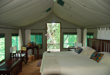 Tent interior at Ichingo Chobe River Lodge Tent interior at Ichingo Chobe River Lodge