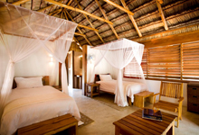 Room interior at Rio Azul, Mozambique Room interior at Rio Azul, Mozambique