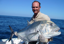 Kingfish caught at Rio Azul, Mozambique Kingfish caught at Rio Azul, Mozambique