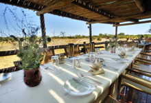 Dining at Savute Safari Lodge