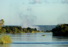 Spray from the Victoria Falls Spray from the Victoria Falls
