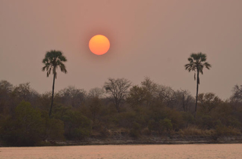 Sunset on the Zambezi River