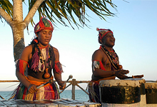 Traditional music, Ocean Paradise Resort, Zanzibar