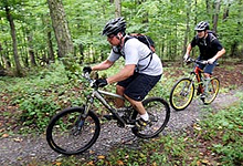 Mountain biking near Tsala Treetops, Garden Route